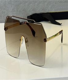 New fashion design sunglasses 00381 square metal half frame shield lens generous and popular style outdoor uv400 protective glasse9596682