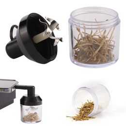 New product double interface electric tobacco grinder Aluminium alloy automatic protable herb smoking grinder5335152