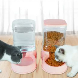 Feeding Dog Supplier Large Cat Grain Combination Capacity Storage Drinking Bucket Pet Automatic Bowl Feeder