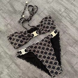 2024 damskie bikini bikini luksus designer stroju kąpielowego luksus CEL Dwuczęściowe zestaw kostiumu kąpiel