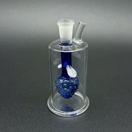 3.5 Inch Oil Burner Bong Strawberry Thick Pyrex Water Pipes Bubbler with 10mm Male Glass Oil Burner Pipe & Silicone Tube