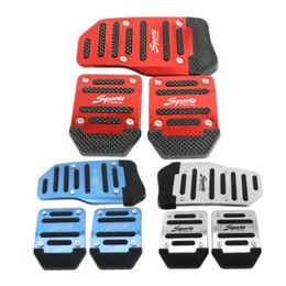 Universal Sports Non-Slip Car Pedal Manual Series Kit Brake Pad Cover 3st/Set Automobiles Ersättningsdelar Pedaler