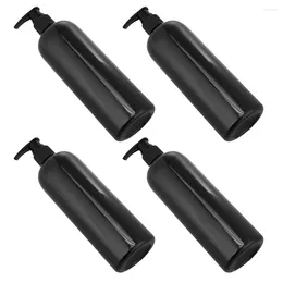 Storage Bottles 4 Pcs Shampoo Bottle Pump Dispensing Travel Hand Soap Dispenser Empty Refillable Containers Plastic Press