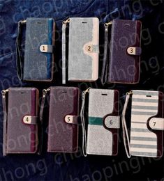 Leather Wallet Phone Cases For Iphone 14 13 Pro Max 13 Mini i 12 11 Xs XR X Plus Samsung Galaxy S21 Plus Ultra S20 Full Cover Luxu7386873