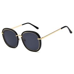 New Brand designer Women039s Sunglasses round metal frame full frame avantgarde popular style uv 400 lens protective glasses W9413040