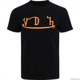 Men's T-shirts Vons Dutchs Tees Mens Casual t Shirt Summer Short Sleeve Pure Cotton Breathable Crew Neck Usa High Street Motorcyclist Trendy Tops 2024 New Arrival Vqnb