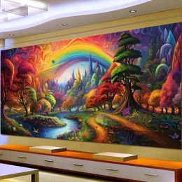 Stitch Large 5D DIY Diamond Painting Fantasy Mysterious Forest Landscape Full Diamond Mosaic Embroidery Home Decoration Best Gift G528