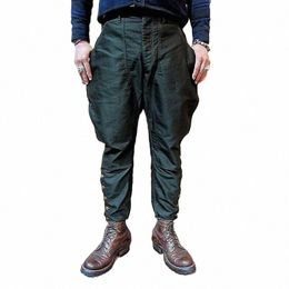 army green breeches men's spring new cott fabric leggings pencil pants bloomers couples casual pants c80a#
