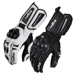 Cycling Gloves Furygan Afs 10 Motorcycle Long Knight Carbon Fibre Drop Protection Leather Wear Breathable Riding 220531 Delivery Sport Dhwmq