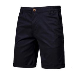 Y2K Summer 100 Cotton Black Gym Shorts Mens Casual Business Social Elastic Waist Cargo Bermuda Beach For Men 240315