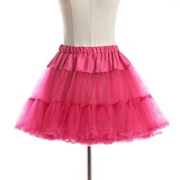 Skirts Women Layered Tulle Petticoat Ladies Princess Puffy Skirt Colorful Tutu Ballet Dance Wedding Dress