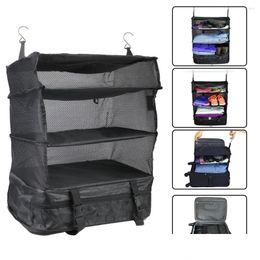 Storage Bags Wardrobe Holder Travel Suitcase Shees Bag Home Clothes Rack Hook Hanging Organizer Portable Drop Delivery Garden Housekee Otoiv
