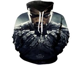 whole MenWomen Brand Movie Black Panther 3D Printing Fashion Hoodie Spring and Autumn Sweatshirt S5XL7344175