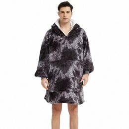 coral Fleece Men Hoodies Nightgown Winter Coral Fleece Sleepwear With Pocket Thick Flannel Kimo Dring Gown Male Lingerie f0AD#