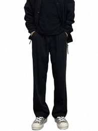 saggy Pants Men's baggy wide-legged straight-leg floor-length n-style High Street sports casual sweatpants l0ra#