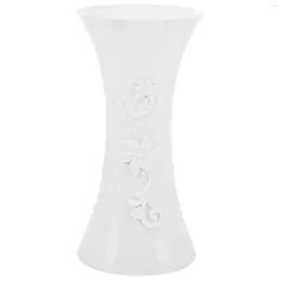 Vases Nordic Plastic Plum Vase Flower Arrangement For Flowers Wedding Decorations Pots Plants Fresh Bouquets White