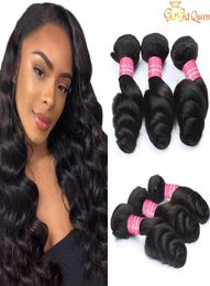 Peruvian Virgin Hair Loose Wave 100 Unprocessed Peruvian Human Hair Extensions Loose Wave Gaga Queen Hair7573482