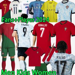 2024 2025 Portugal RONALDO Long sleeve Al Nassr soccer jerseys Men Kids Kit WOMEN Player version football shirt BERNARDO B.FERNANDES PEPE G.RAMOS DECO RUI COSTA R.LEAO