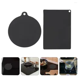 Table Mats 2 Pcs Induction Cooker Silicone Mat Cooktop Countertop Pot Holders Silica Gel Protectors