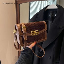Shoulder Bag Brand Discount Women's High and Fashionable Crocodile Pattern for Womens New Versatile Small Square Shoulder