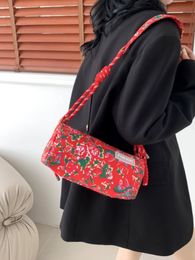 new red flower Pillow bag crossbody dong bei green Spring Summer high capacity tote women bag handbags totes lady shoulder bags letter clutch be