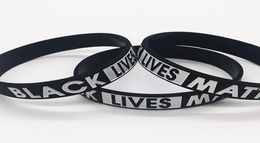 Black Lives Matter Bracelet Silicone Rubber Wristband Wrist Band Sport Bangle For Men Women gift LJJK21842466726