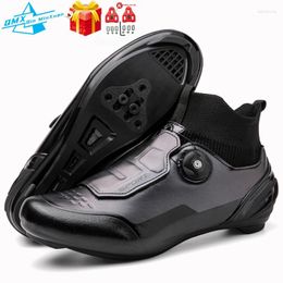 Cycling Shoes Men's Spd Road Bike High Top Carbon Cleats Self-locking Mtb Sneaker Women Outdoor Flat Racing Bicycle Footwear