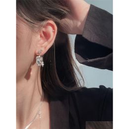 Ear Cuff 925 sterling sier انطباع أصلي فريد من نوعه Starry Sky Sky Transal Crystal Arrings Niche Design Light Luxury Drop delive OTGQX