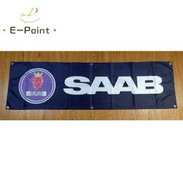 Accessories 130GSM 150D Material Sweden SAAB Car Banner 1.5ft*5ft (45*150cm) Size for Home Flag Indoor Outdoor Decor yhx029
