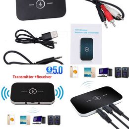 Update Wireless Audio Transceiver Bluetooth 5.0 RCA 3.5Mm AUX Jack USB Dongle Stereo Music Car Adapter PC TV