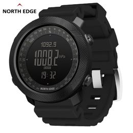 NORTH EDGE Altimeter Barometer Compass Men Digital Watches Sports Running Clock Climbing Hiking Wristwatches Waterproof 50M 220421271I
