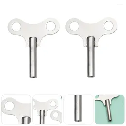 Clocks Accessories 2 Pcs Clock Key Professional Winding Keys Old Fashioned Wind-up Wrench For Steel Sturdy