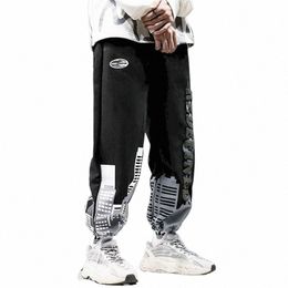 fekie Autumn Winter Plus Veet Sweatpants Mens Trend Straight Wide-leg Loose Overalls Sports Drawstring Trousers Casual Pants 31o5#