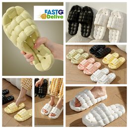 Slippers Home Shoes GAI Slide Bedroom Showers Room Warm Plush Living Rooms Soft comfort Wear Cotton Slippers Ventilates Woman Men black pink white