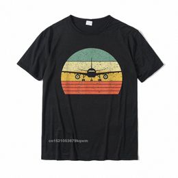 Aeroplane Shirt Retro Flying Aviati Gift Vintage Pilot T-Shirt Custom Cott Men's Tops Tees Funny Rife Top T-Shirts Q7i1#