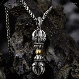 Pendant Necklaces NY Street With A Touch Of Ga Decoration Black Box Spinning Cylinder Traditional Tibetan Style Matching