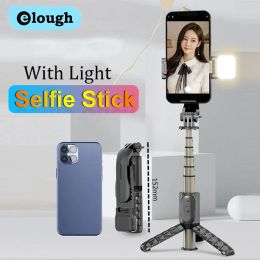 Sticks Elough Selfie Stick 360° Rotation Holder Wireless Bluetooth Cell Phone Tripod For Huawei Samsung Xiaomi iOS Android Phone Selfie