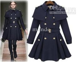 Yeni Monde Slim Women039s Coats Women039s Trench Coats Women039S Coats Women Groar Sacklese Woolen Coat8920905