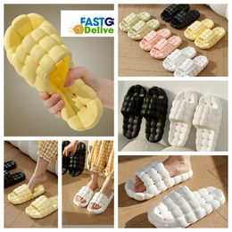 Slippers Home Shoes GAI Slide Bedroom Shower Room Warm Plush Living Rooms Soft comfort Wear Cotton Slippers Ventilates Woman Men black pink whites