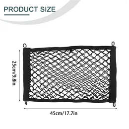 Car Organizer Parts Cargo Nets Truck 2pcs/set 45x25cm/17.71x9.84inch Stretchable Elastic Storage Mesh Bag Nylon Small Net