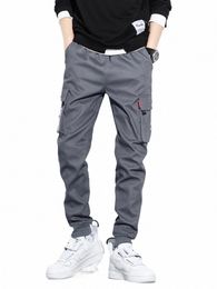 2023 New Winter Cargo Pants Men Multi-Pockets Fleece Liner Thick Warm Slim Joggers Cott Casual Thermal Trousers Plus Size 8XL F5pM#