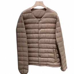 men's 90% White Duck Down Liner Puffer Jackets 2023 New Autumn Winter Keep Warm Lightweight Packable Men Down Coat 71Vt#