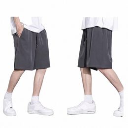 men Shorts Beach Shorts Breathable Fitn Jogging Gym Casual High Stretch Polyester Running Sports Short Pants s3WA#