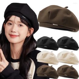 Berets Women Spring Autumn France Hats For French Artist Beret Street Painter Hat Girls Female Warm Cap Beanies