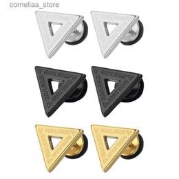 Ear Cuff Ear Cuff Triangle Earrings Ear Hoops for Men and Women Stainless Steel Y240326