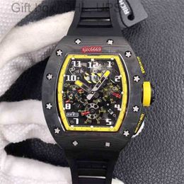 Men Watch RichrMill Vs Factory Carbon Fibre Top Quality Ceramic Dial Diamond Active designer Standard Rm011 Rm2101R