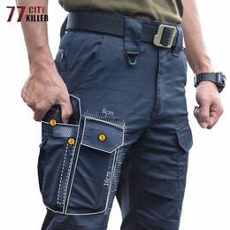 ix10 Tactical Pants Men New Waterproof Slim Trousers Male High Quality Multi-pocket Elasticity Combat Pant Camo Joggers u7qg#