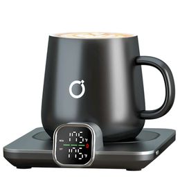 Ikago Intelligent Coffee Cup Heater&mug Set - Heating Heater with Automatic Shut-off Function, -30 ° F Temperature Control Mug Desk Electric Coffee Cup Heater,
