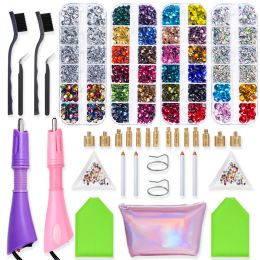 Jackets Hotfix Rhinestones Applicator with 4 Boxes Hotfix Applicator Rhinestones Ss10ss40 Hotfix Rhinestones Total 5216 Pcs Rhinestones