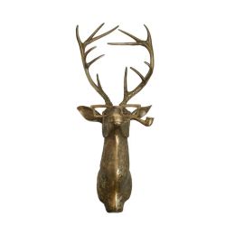 Sculptures Animal Head Home Wall Decor Exquisite Vivid Deer Head Nonfade Resin Vintage Wall Art Sculptures For Home Wall Decoration